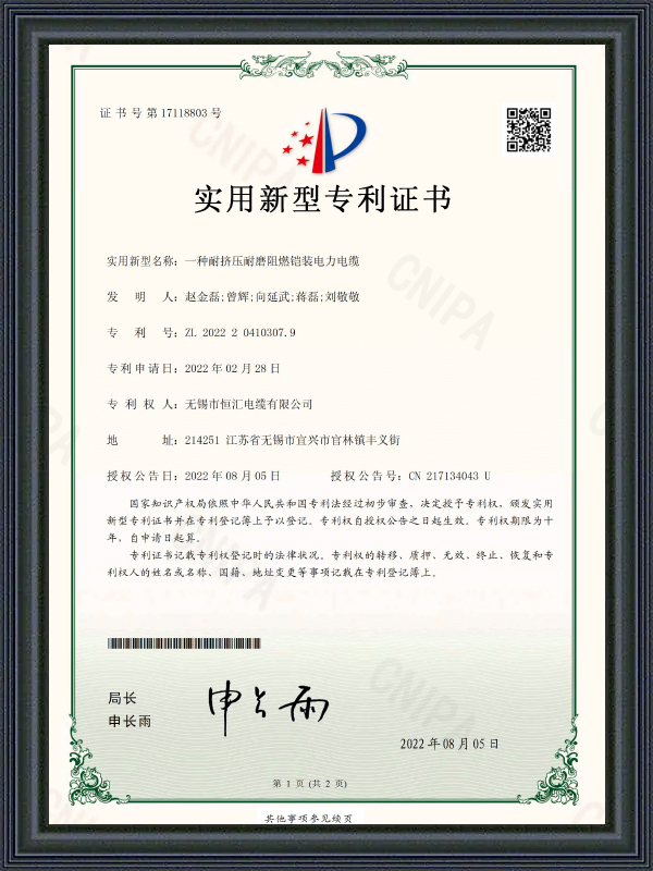 Hasznossági minta szabadalmi tanúsítvány