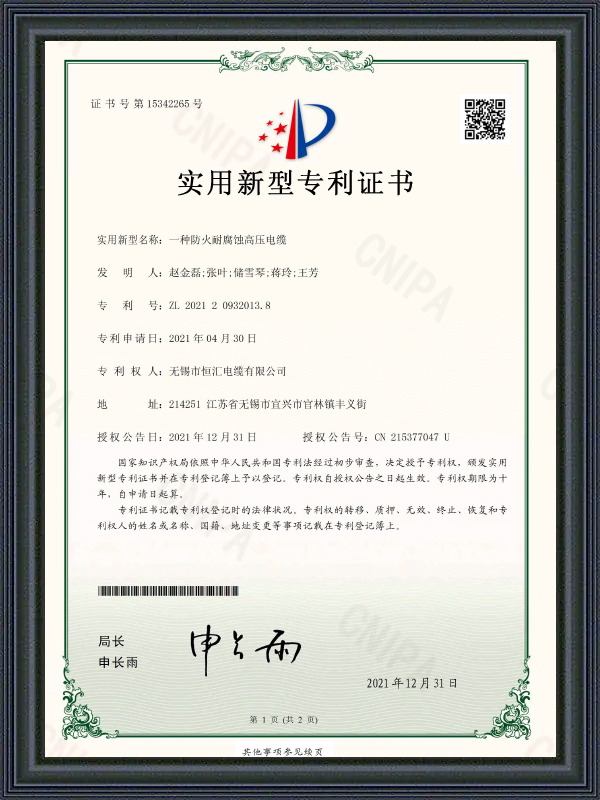 Hasznossági minta szabadalmi tanúsítvány